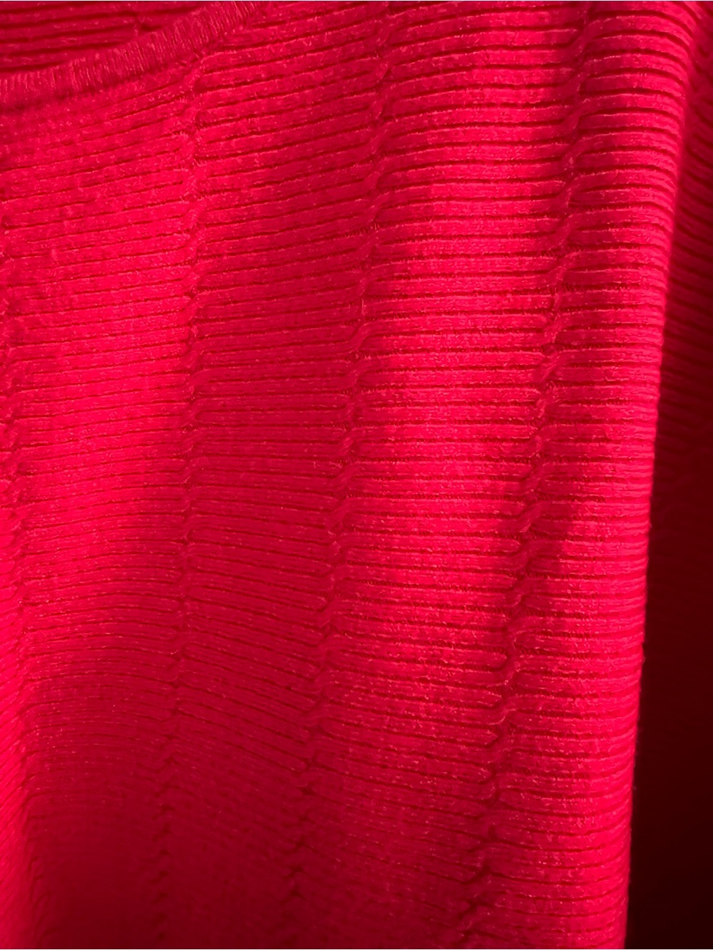 Cyrus Bright Red Scoop Neck Women's Pullover - Picture 4 of 6